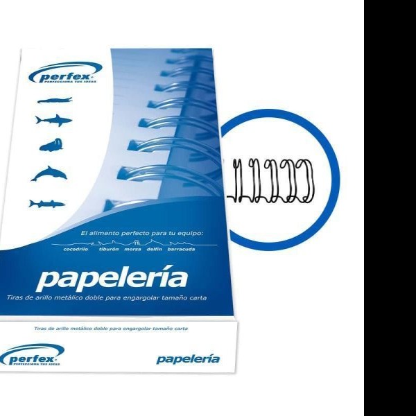 ARILLO METALICO CTA 1 NEGRO PERFEX CAJA C30 PZAS